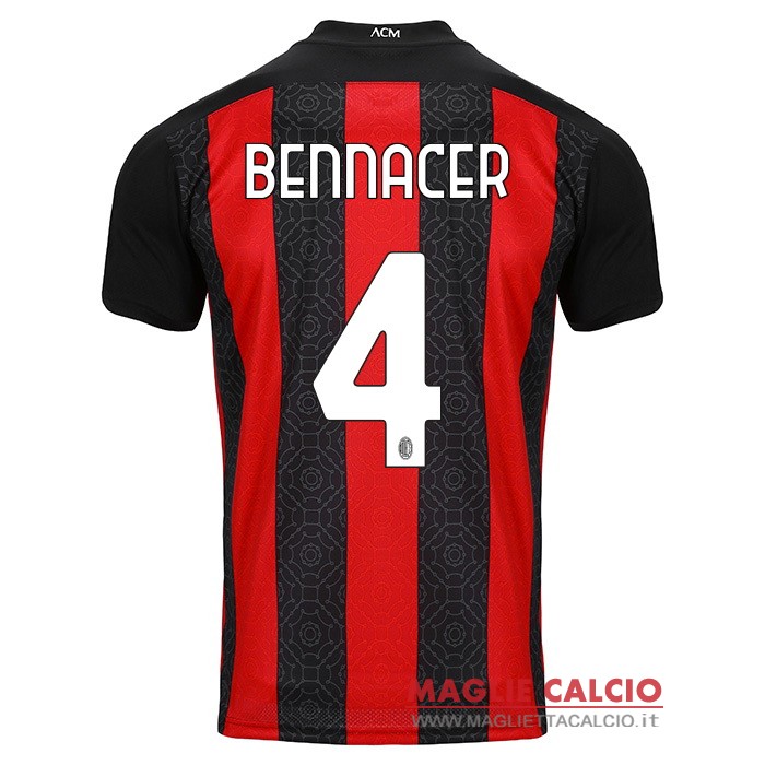 nuova maglietta ac milan 2020-2021 bennacer 4 prima