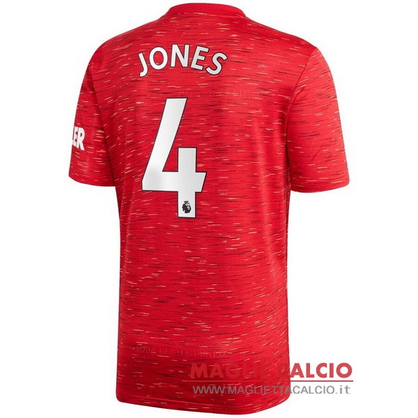 nuova maglietta manchester united 2020-2021 jones 4 prima