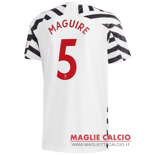 nuova maglietta manchester united 2020-2021 maguire 5 terza