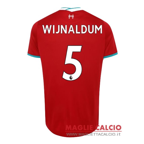 nuova maglietta liverpool 2020-2021 wijnaldum 5 prima