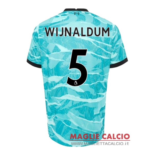 nuova maglietta liverpool 2020-2021 wijnaldum 5 seconda