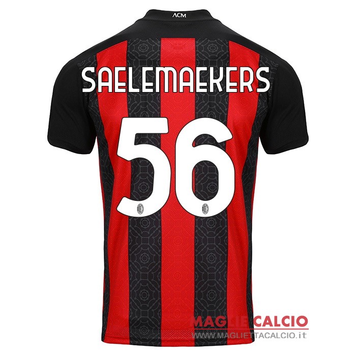 nuova maglietta ac milan 2020-2021 saelemaekers 56 prima