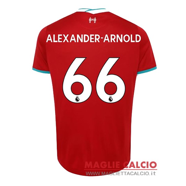 nuova maglietta liverpool 2020-2021 arnold 66 prima