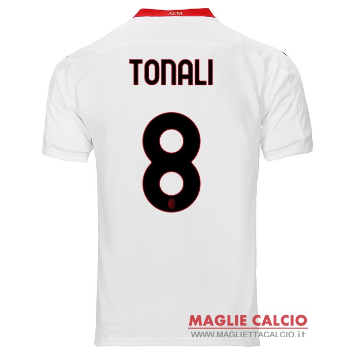 nuova maglietta ac milan 2020-2021 tonali 8 seconda