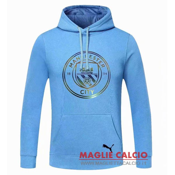 nuova manchester city blu sudaderas con capucha giacca 2020-2021