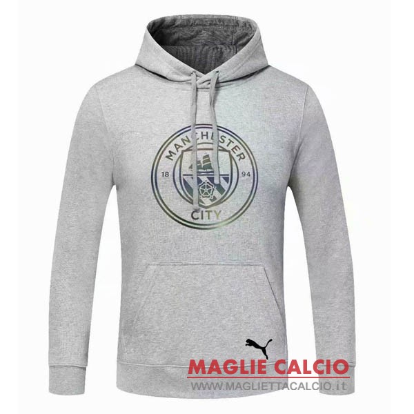 nuova manchester city grigio sudaderas con capucha giacca 2020-2021