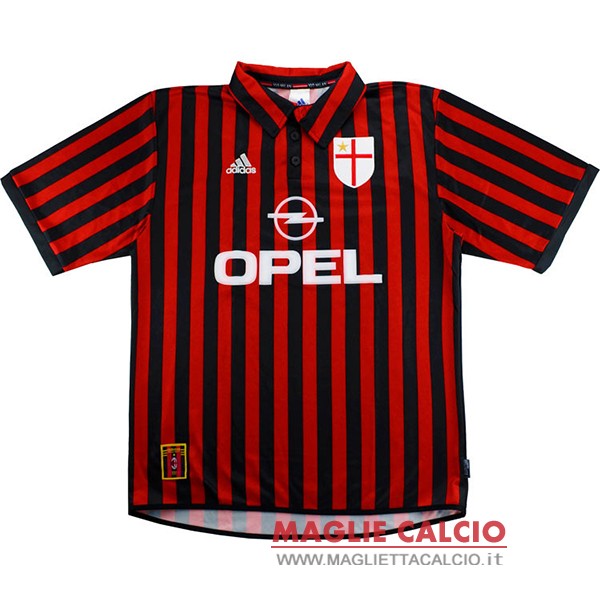 nuova prima magliette ac milan retro 1999-2000