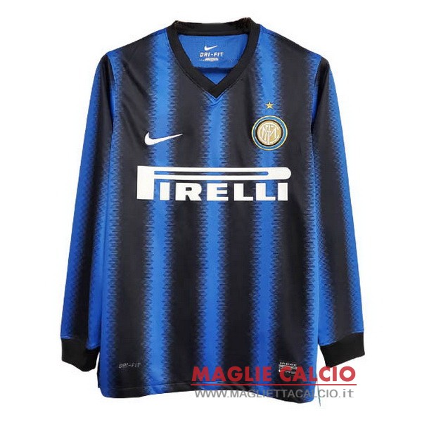 nuova prima magliette manica lunga inter milan retro 2010-2011