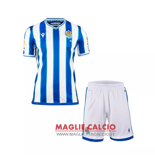 nuova prima magliette real sociedad bambino 2020-2021