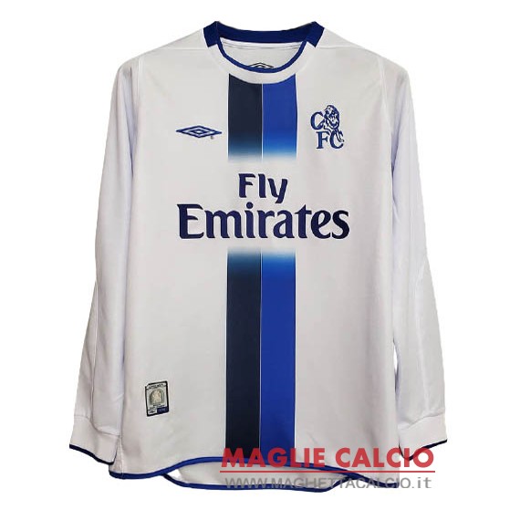 nuova seconda divisione magliette manica lunga chelsea retro 2003-2005