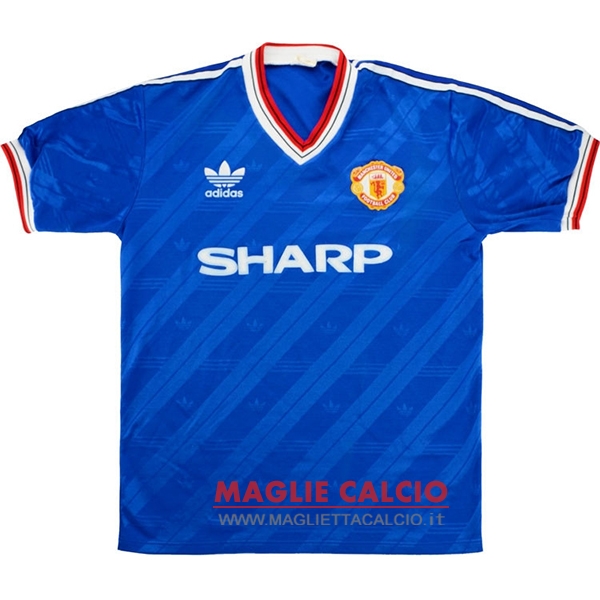 nuova terza magliette manchester united retro 1986-1988
