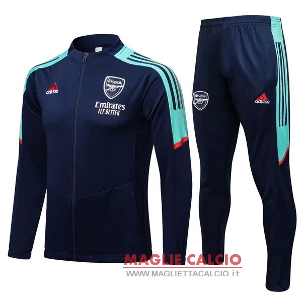 nuova arsenal insieme completo I blu navy verde giacca 2021-2022