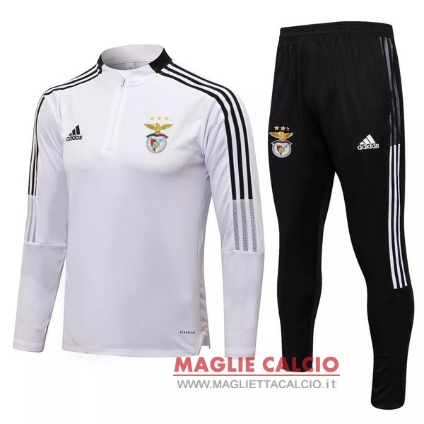 nuova benfica insieme completo bianco nero giacca 2021-2022