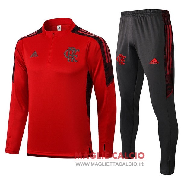 nuova flamengo insieme completo I rosso Gris giacca 2021-2022