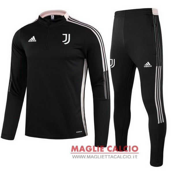 nuova juventus set completo nero rosa giacca 2021-2022