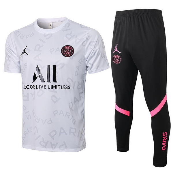 nuova formazione set completo divisione magliette paris saint germain 2021-2022 Blanco Negro Rosa