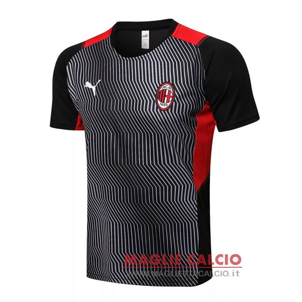 nuova formazione divisione magliette ac milan 2021-2022 nero rosso