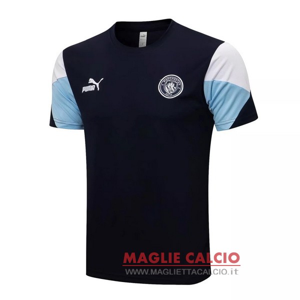 nuova formazione divisione magliette manchester city 2021-2022 blu bianco