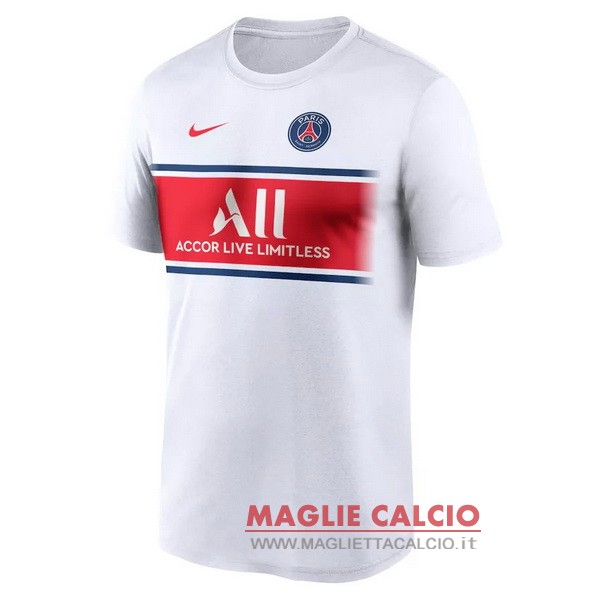 nuova formazione divisione magliette paris saint germain 2021-2022 bianco