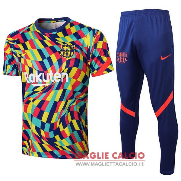 nuova formazione set completo divisione magliette barcelona 2021-2022 grigio rosso