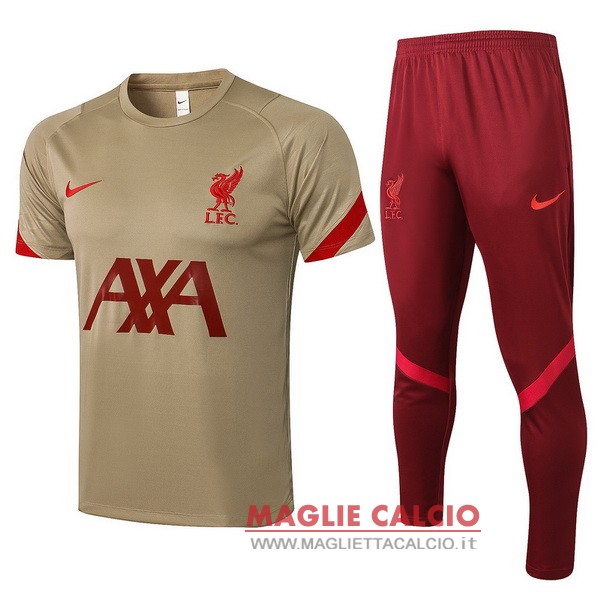 Nuova Formazione Insieme Completo Divisione Magliette Liverpool 2021-2022 grigio rosso