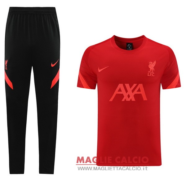 Nuova Formazione Insieme Completo Divisione Magliette Liverpool 2021-2022 rosso nero