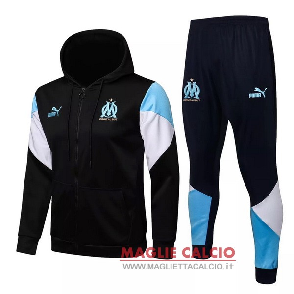 nuova marseille insieme completo blu navy giacca a vento 2021-2022