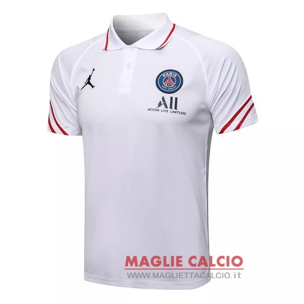 paris saint germain II-bianco magliette polo nuova 2021-2022