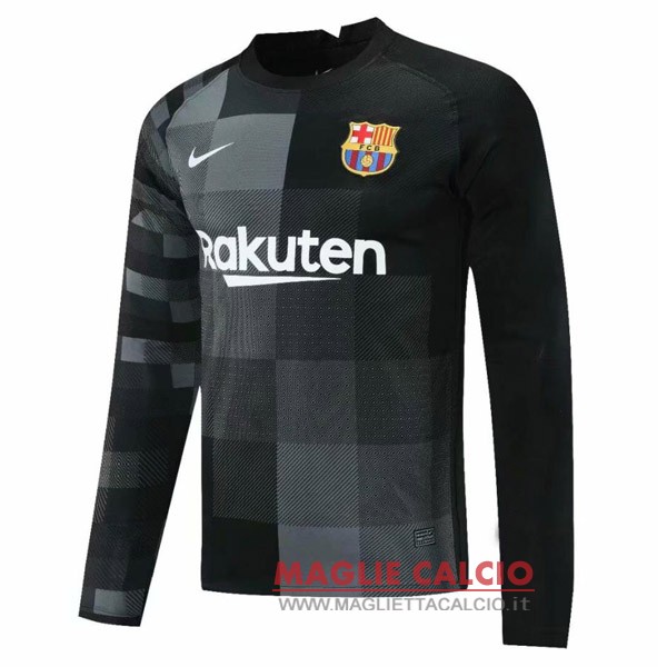 nuova magliette manica lunga portiere barcelona 2021-2022 nero