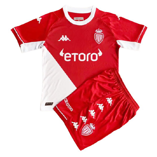 nuova prima magliette as monaco bambino 2021-2022