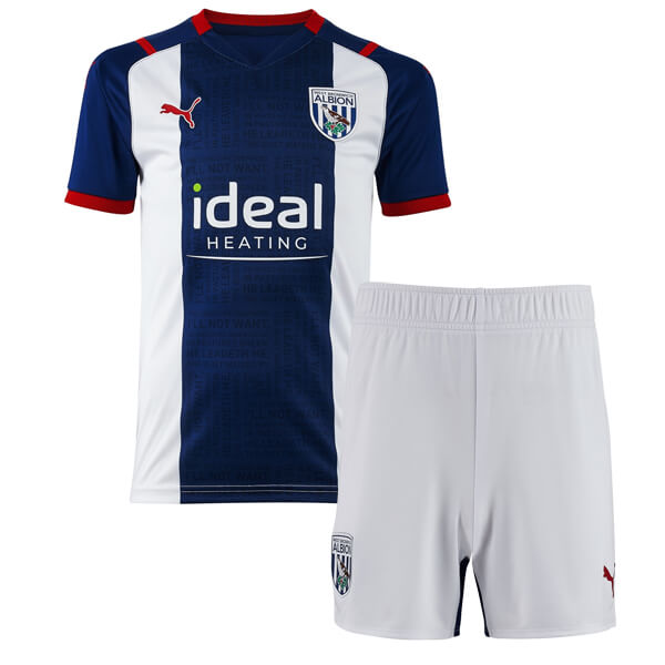 nuova prima magliette West Brom set completo bambino 2021-2022