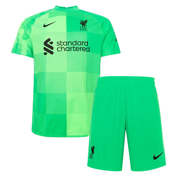 nuova prima magliette liverpool set completo Portiere bambino 2021-2022