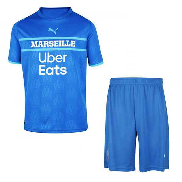 nuova terza magliette marseille set completo bambino 2021-2022