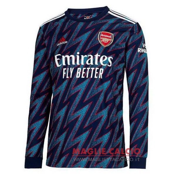 nuova terza magliette arsenal mancia lunga 2021-2022