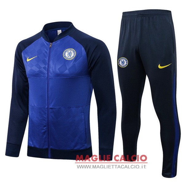 nuova chelsea insieme completo blu navy giacca 2021-2022