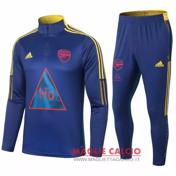 nuova arsenal insieme completo blu navy giallo giacca 2021-2022