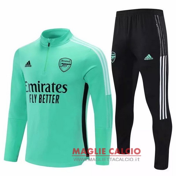 nuova arsenal insieme completo verde Nero giacca 2021-2022