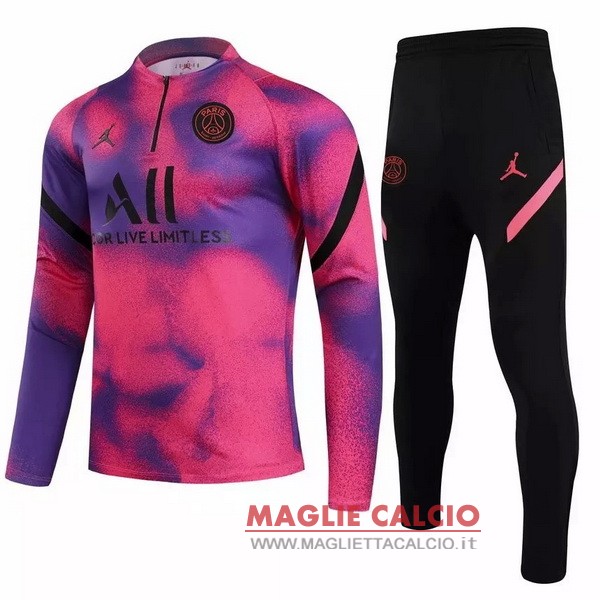 nuova paris saint germain insieme completo purpureo Nero bambino giacca 2021-2022