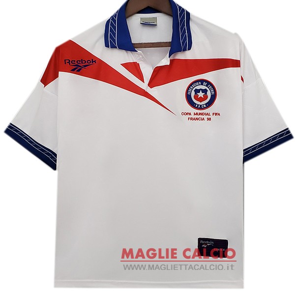 nuova segunda magliette nazionale chile retro 1998