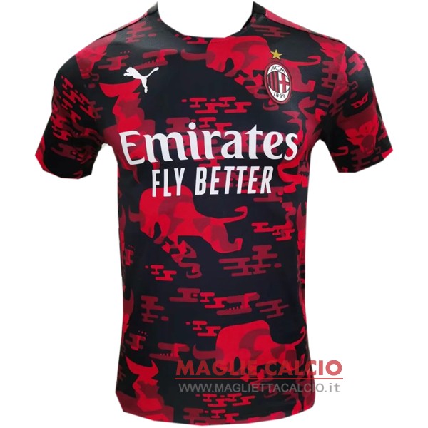 nuova formazione divisione magliette ac milan 2021-2022 rosso