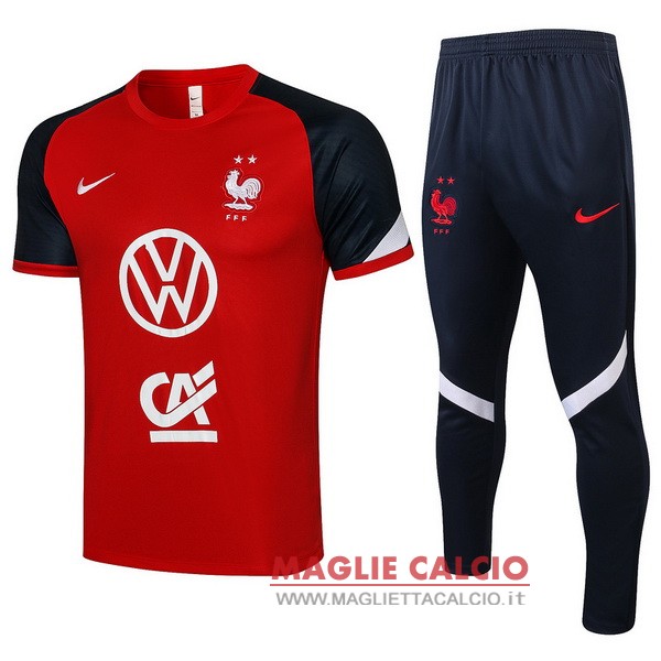 nuova formazione set completo divisione magliette francia 2021 rosso blu