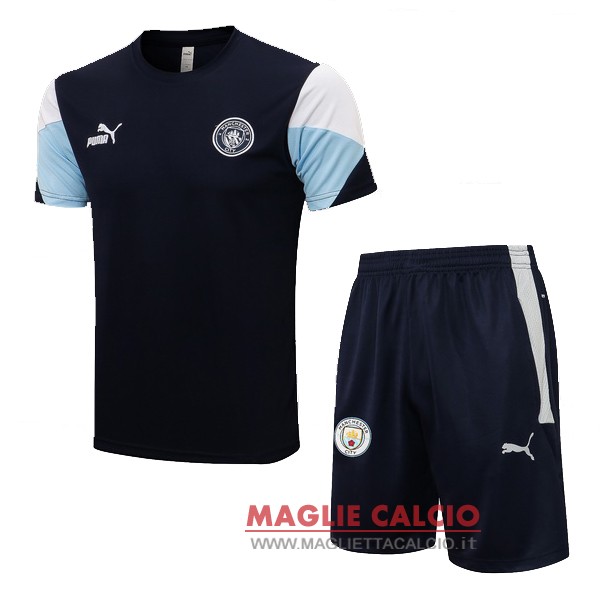 nuova formazione set completo divisione magliette manchester city 2021-2022 I blu navy Bianco
