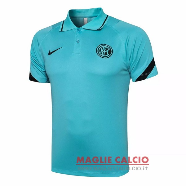 inter de milan verde nero fluorescente magliette polo nuova 2021-2022