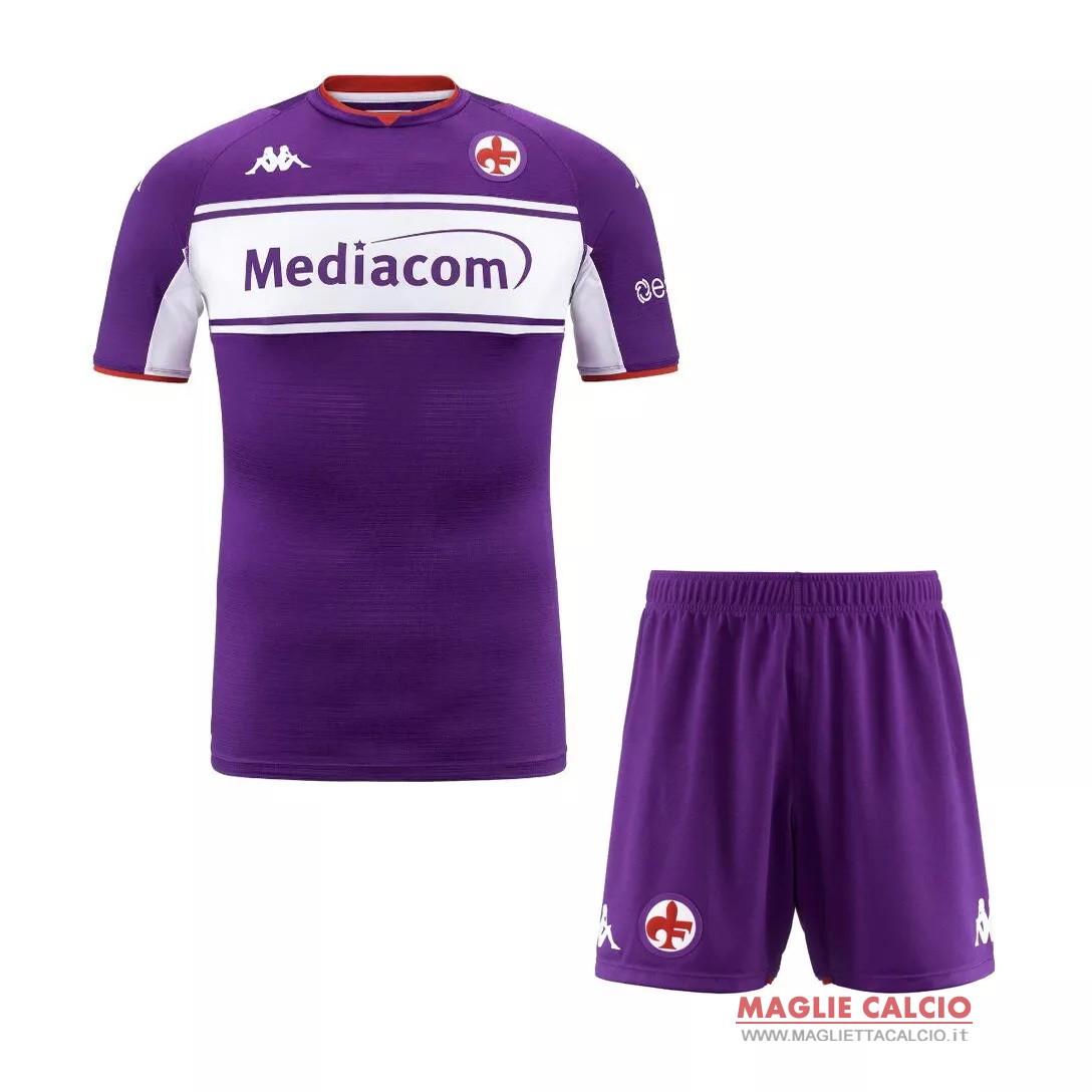 nuova prima maglietta fiorentina set completo bambino 2021-2022