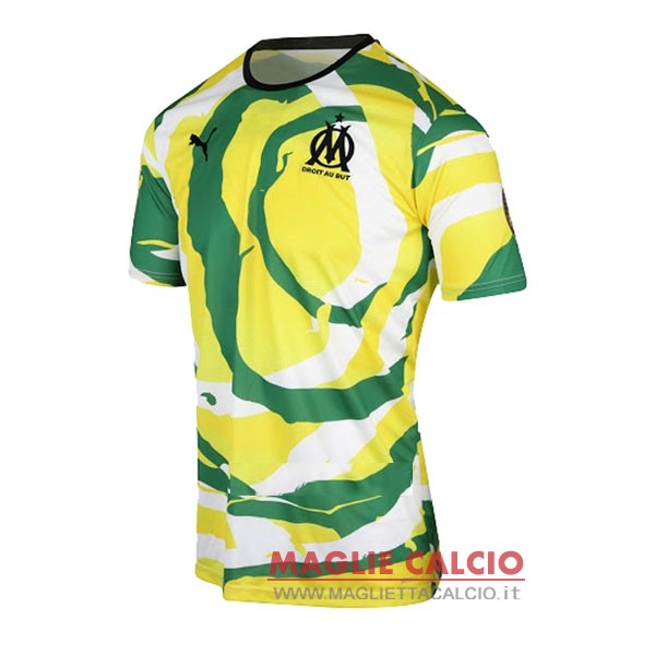 nuova speciale divisione magliette marseille 2021-2022 giallo verde