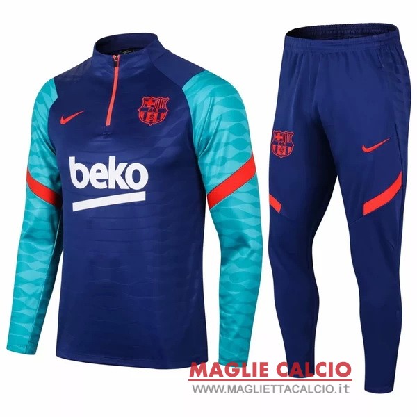 nuova barcelona set completo blu verde rosso giacca 2020-2021