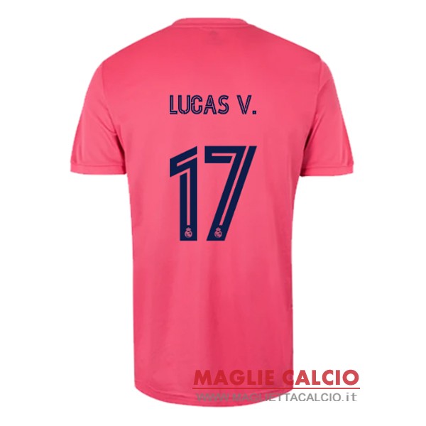 nuova maglietta real madrid 2020-2021 lucas v. 17 seconda