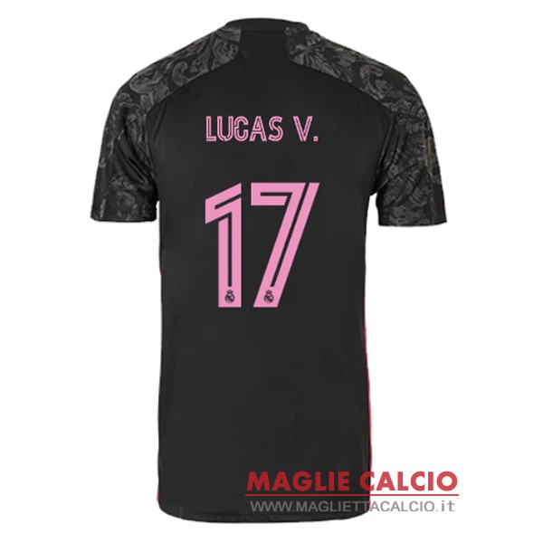 nuova maglietta real madrid 2020-2021 lucas v. 17 terza