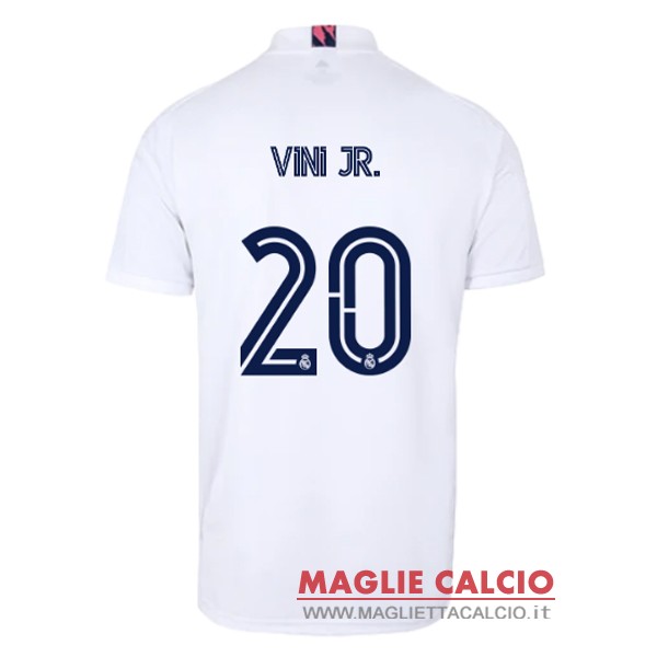 nuova maglietta real madrid 2020-2021 vini jr. 20 prima