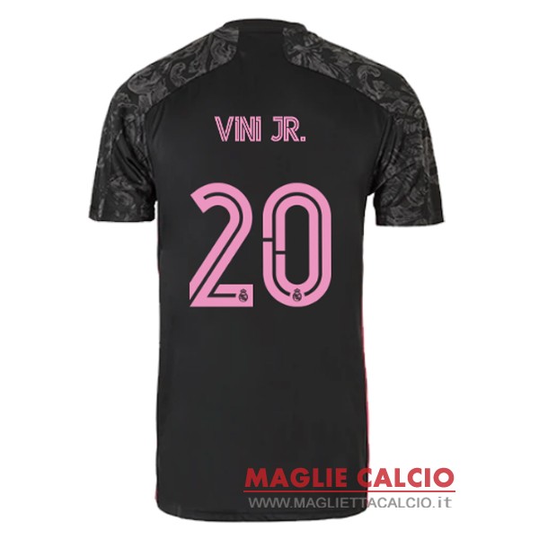 nuova maglietta real madrid 2020-2021 vini jr. 20 terza